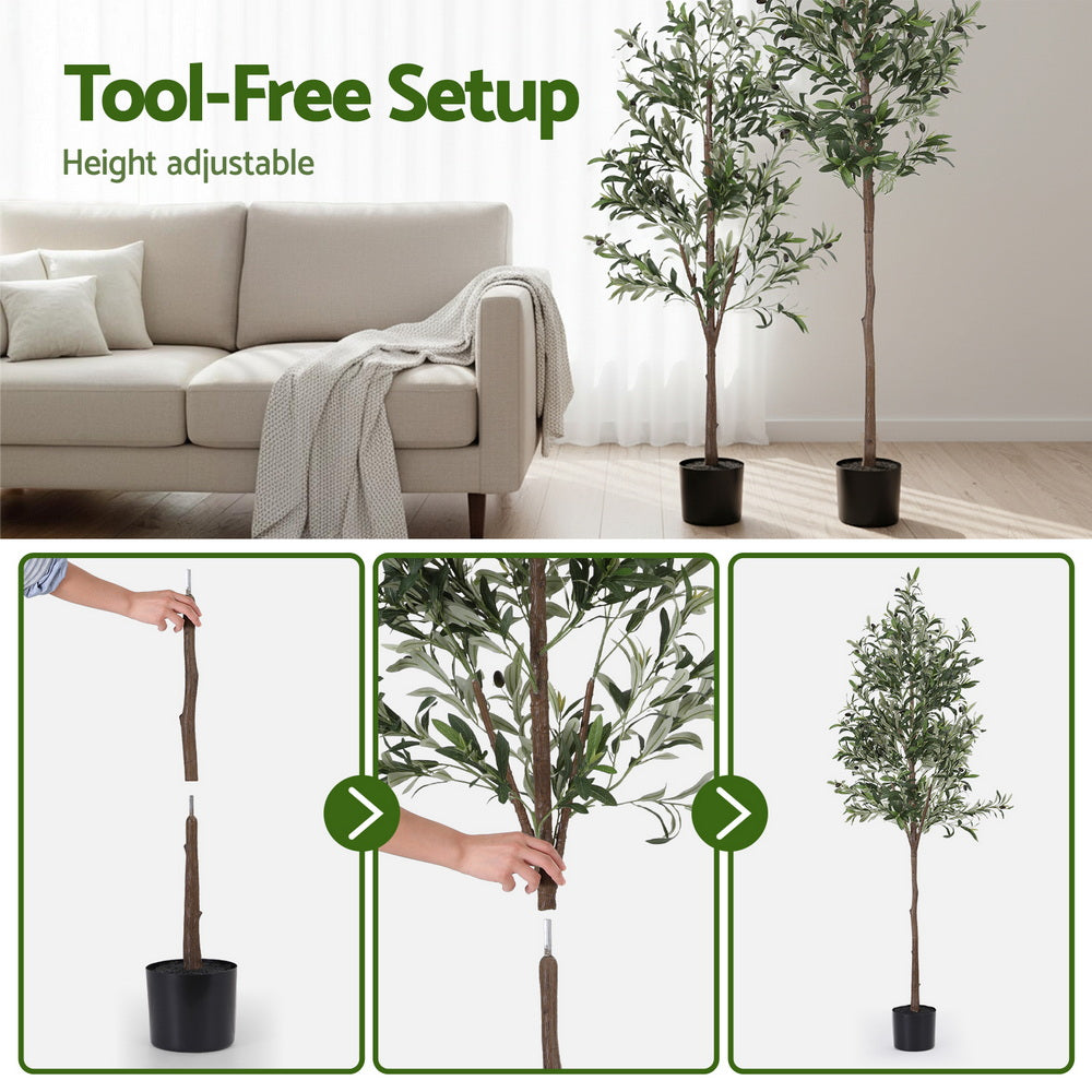Artiss 180cm Artificial Olive Faux Tree