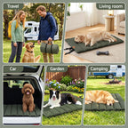 i.Pet Outdoor Dog Bed Large Water-resistant Washable Foldable Travel Dog Mat Green