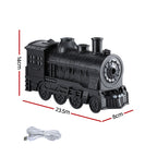 Devanti Train Aroma Diffuser Essential Oil Humidifier 300ml Smoke Ring LED Timer