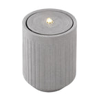 Solar Fountain Water Feature Outdoor Fountain LED Lights Beige