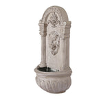 Solar Fountain Water Feature Wall Mount Garden Fountains 77CM Beige