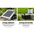 Solar Fountain Water Fountain Feature Cascading Fountain LED Lights 76CM Grey