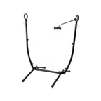 Gardeon Hammock Chair Stand Iron Frame with Phone Holder Black