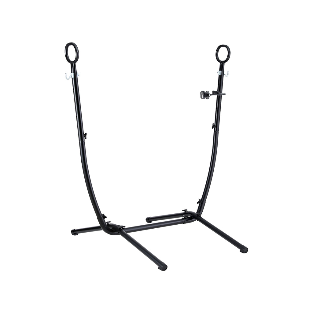 Gardeon Hammock Chair Stand Iron Frame with Phone Holder Black