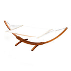 Gardeon Hammock Bed Outdoor Camping Garden Timber Hammock with Stand
