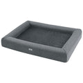 Pet Bed Dog Cat Large Calming Soft Sofa Cushion Egg Crate Washable Grey