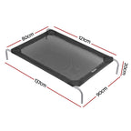 Pet Dog Bed Elevated Trampoline Durable Raised Heavy Duty Large Black