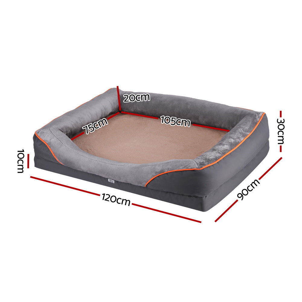 Pet Bed Orthopedic Washable Dog Bed Plush Fleece Sofa Cushion Mat