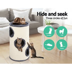 Cat Tree 70cm Scratching Post Tower Scratcher Trees Wood Condo House Toys