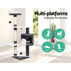 Cat Tree 112cm Tower Scratching Post Scratcher Wood Condo House Furniture