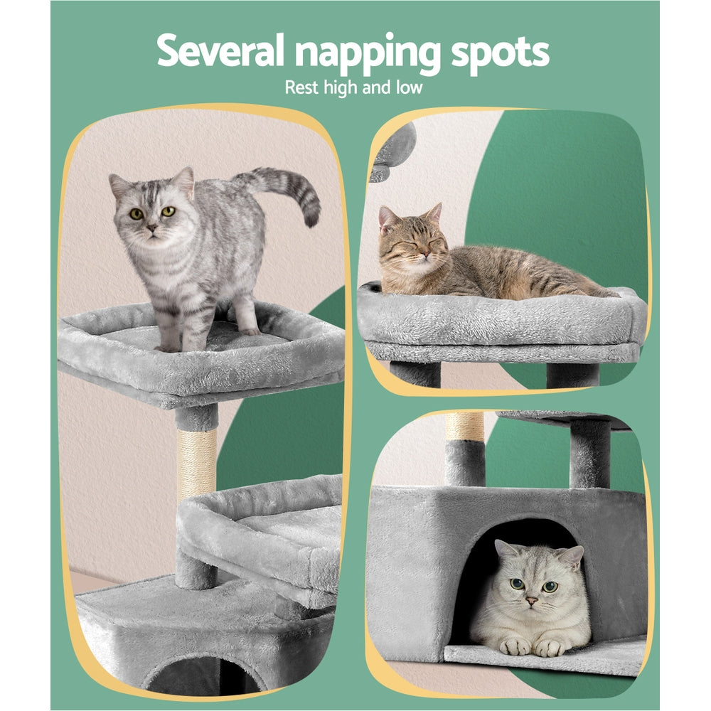 Cat Tree 69cm Scratching Post Tower Scratcher Wood Condo House Bed Trees