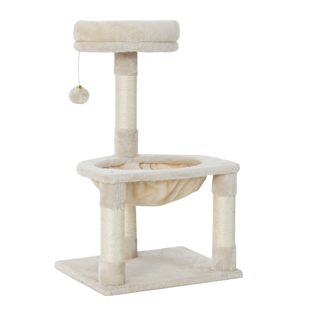 Cat Tree 69cm Scratching Post Tower Scratcher Wood Condo Toys House Bed