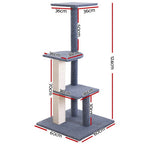 Cat Tree 124cm Scratching Post Tower Scratcher Trees Wood Condo Board