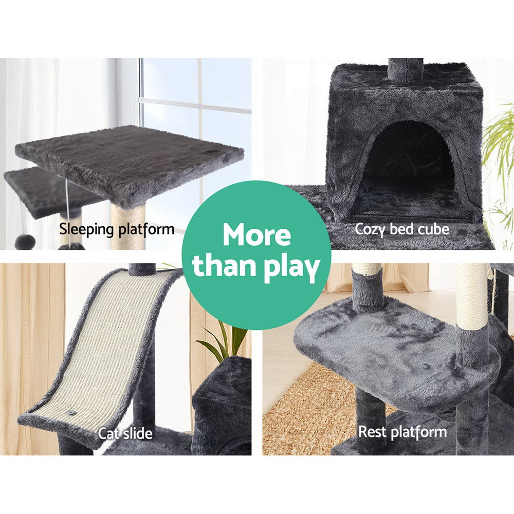 Cat Tree 171cm Tower Scratching Post Scratcher Wooden Condo House Bed Toys