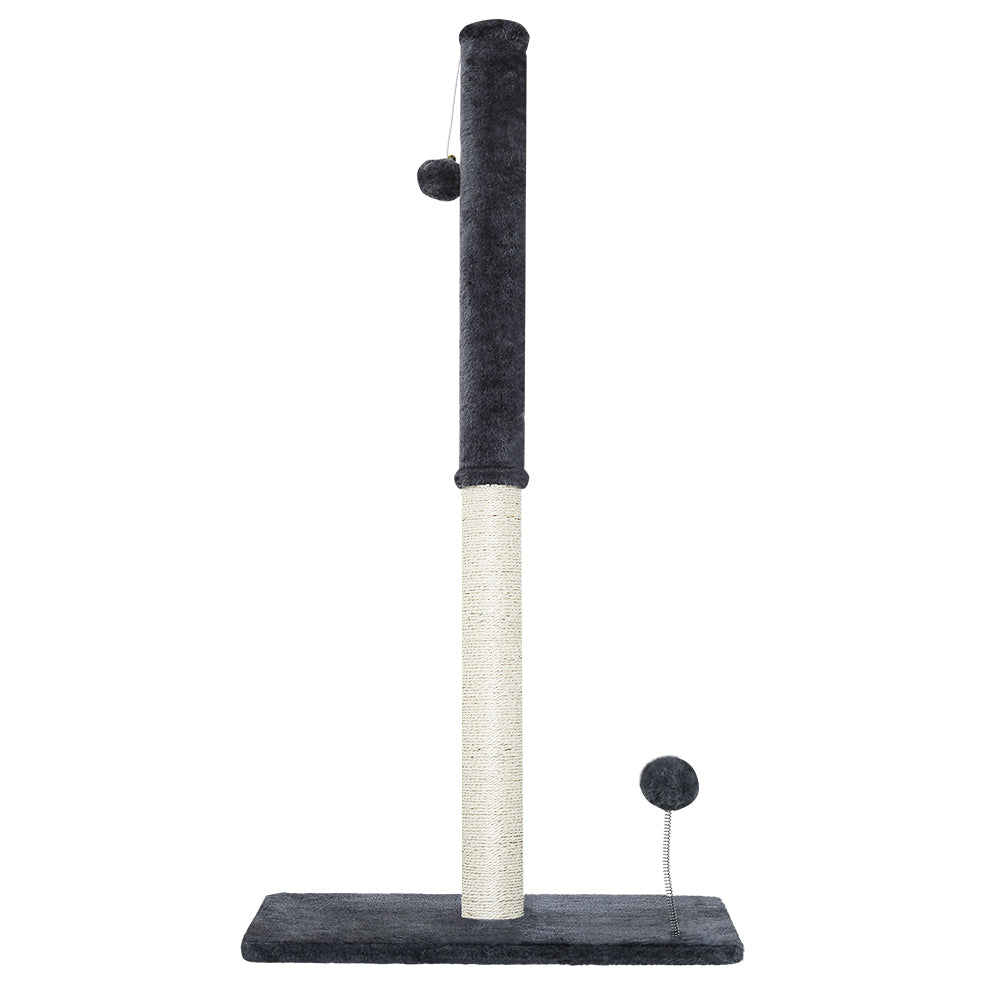 Cat Tree 105cm Scratching Post Scratcher Tower Condo House Hanging toys Grey