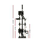 Cat Tree 260cm Tower Scratching Post Scratcher Condo House Trees Grey