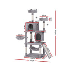 Cat Tree Tower Scratching Post Scratcher 161cm Condo House Trees Grey