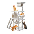 Cat Tree 141cm Tower Scratching Post Scratcher Condo Wood House Bed Beige