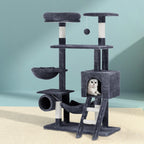 Cat Tree 144cm Tower Scratching Post Scratcher Wood Condo Toys House Bed