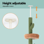 Cat Tree Tower Scratching Post Scratcher Floor to Ceiling Cats Bed 290cm