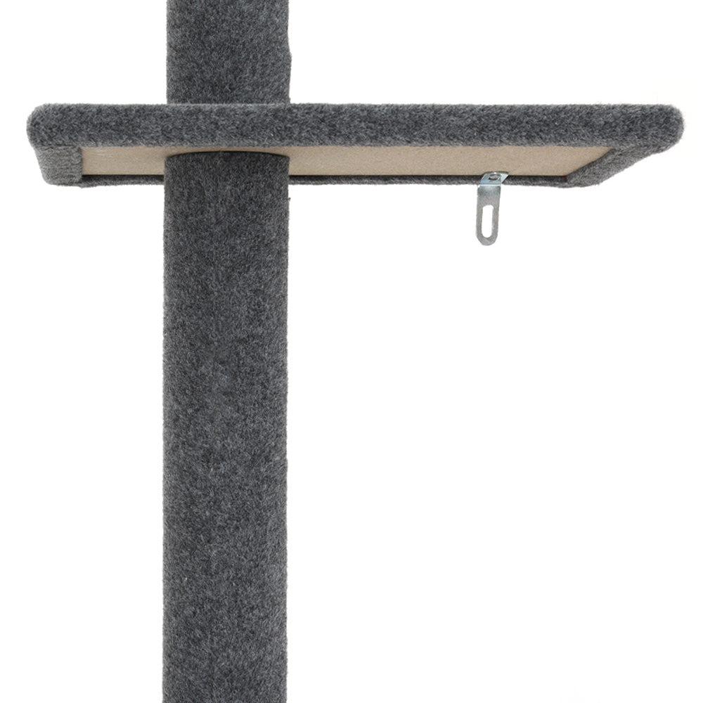 Cat Tree 290cm Tower Scratching Post Scratcher Floor to Ceiling Cats Bed Grey