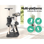Cat Tree 120cm Tower Scratching Post Scratcher Trees Bed Wood Condo Toys Bed