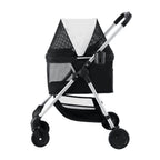 i.Pet Pet Stroller Pram Dog Cat Carrier Cage Large Travel Pushchair Foldable 4 Wheels