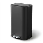 40L Pedal Bins Rubbish Bin Steel with Soft Close Lid, Black