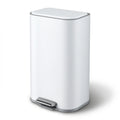 40L Pedal Bins Rubbish Bin, White