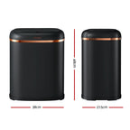 38L Motion Sensor Bin Rubbish Automatic Black