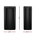 45L Motion Sensor Bin Rubbish Automatic Black
