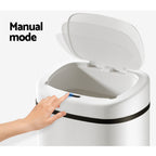 82L Motion Sensor Bin Rubbish Automatic White