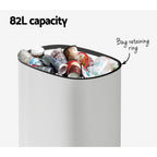 82L Motion Sensor Bin Rubbish Automatic White