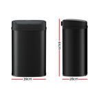 50L Sensor Bin Motion Rubbish Automatic Black