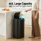 50L Sensor Bin Motion Rubbish Automatic Black