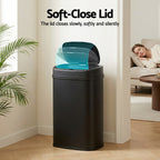 50L Sensor Bin Motion Rubbish Automatic Black