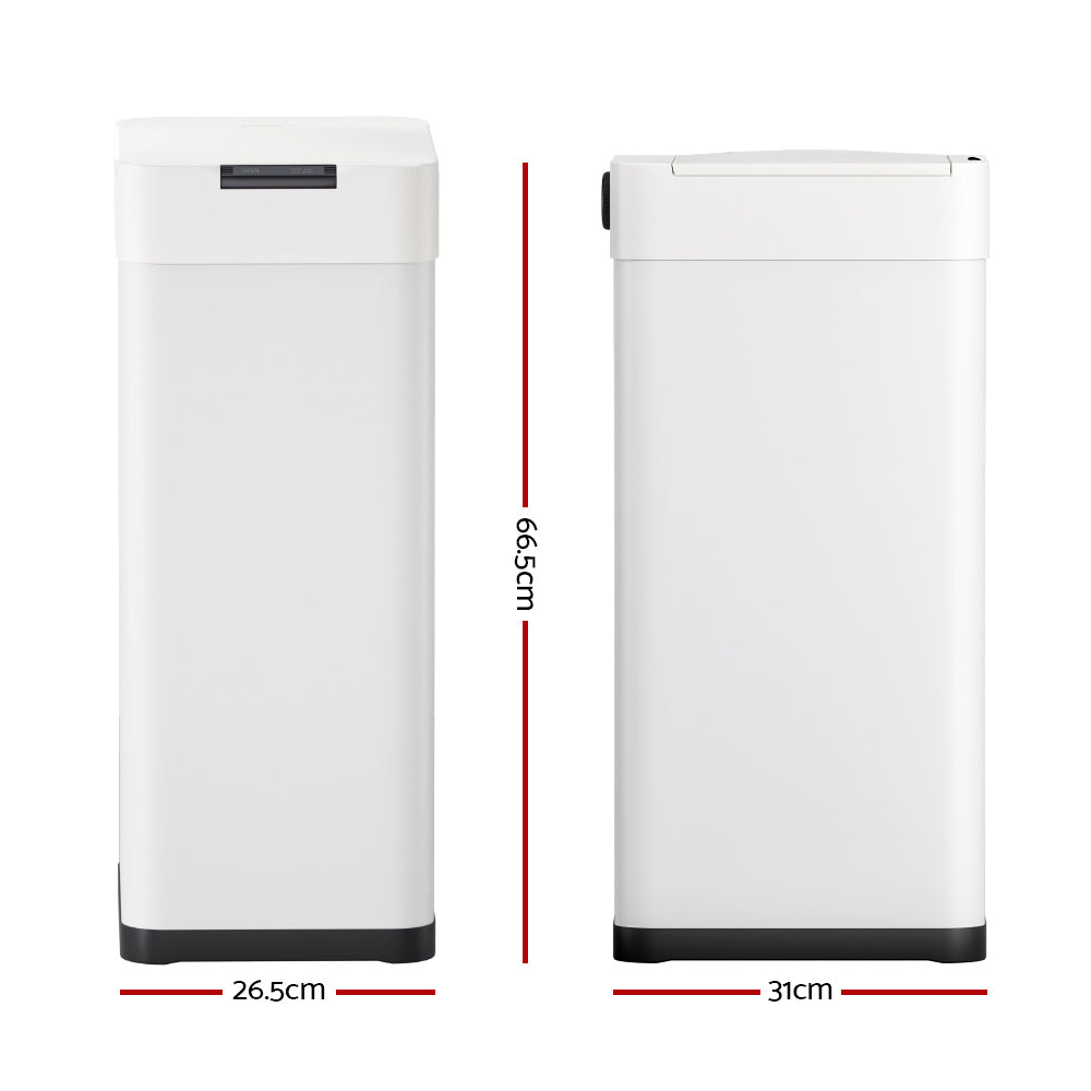 50L Sensor Bin Motion Rubbish Bin White