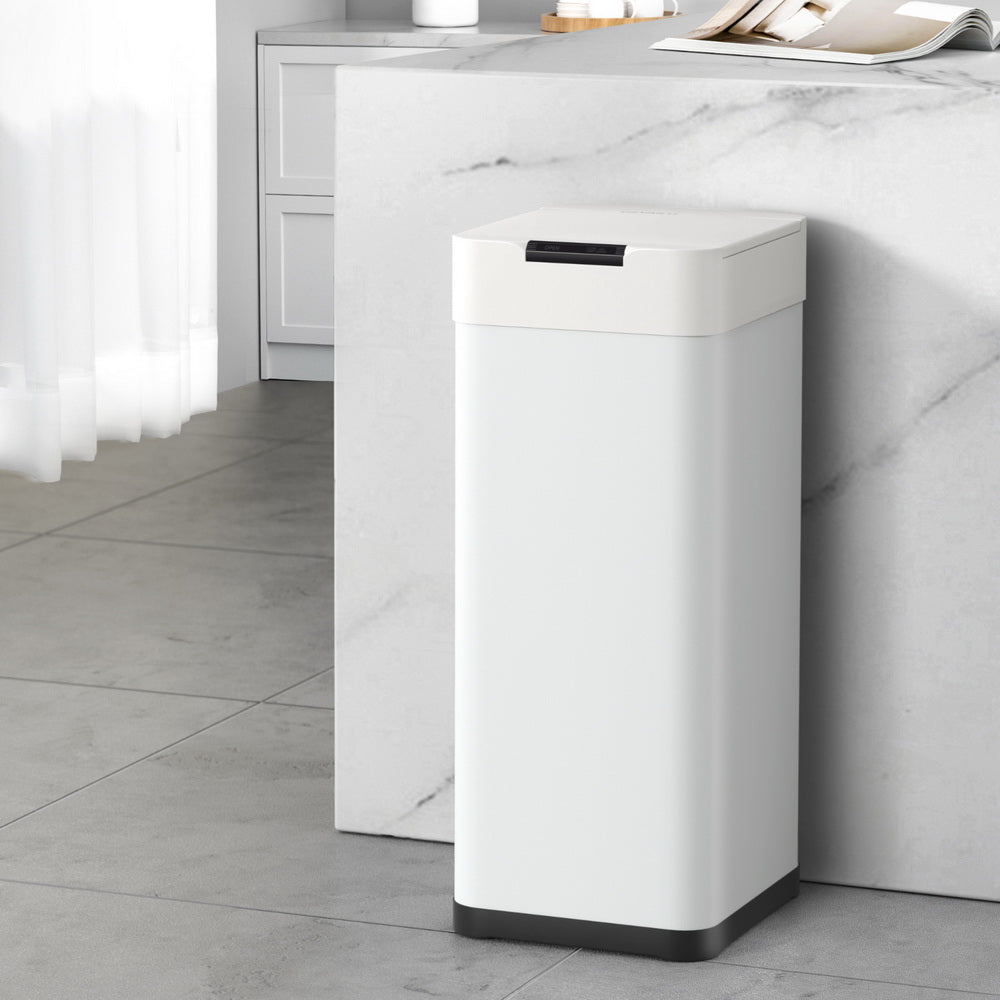 50L Sensor Bin Motion Rubbish Bin White