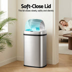 50L Sensor Bin Motion Rubbish Automatic Silver