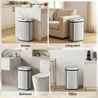 50L Sensor Bin Motion Rubbish Automatic Silver