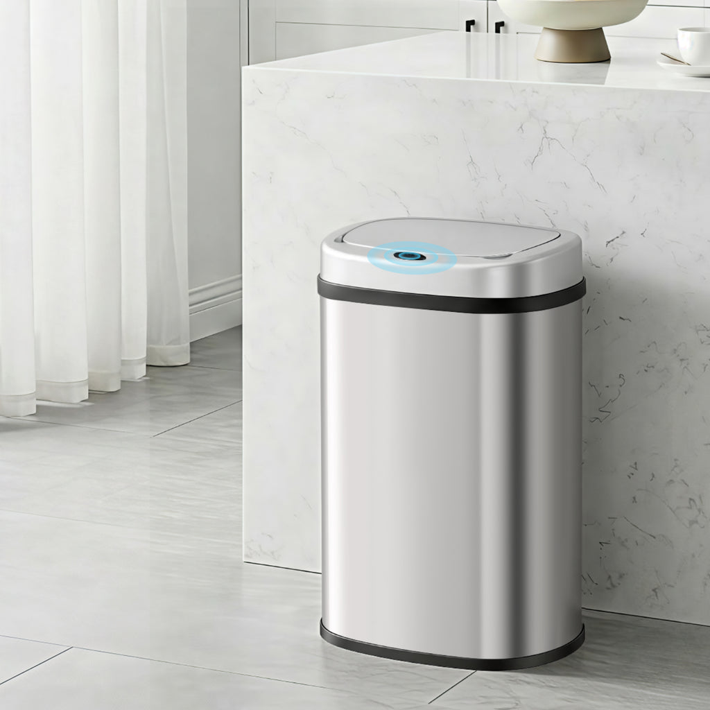 50L Sensor Bin Motion Rubbish Automatic Silver
