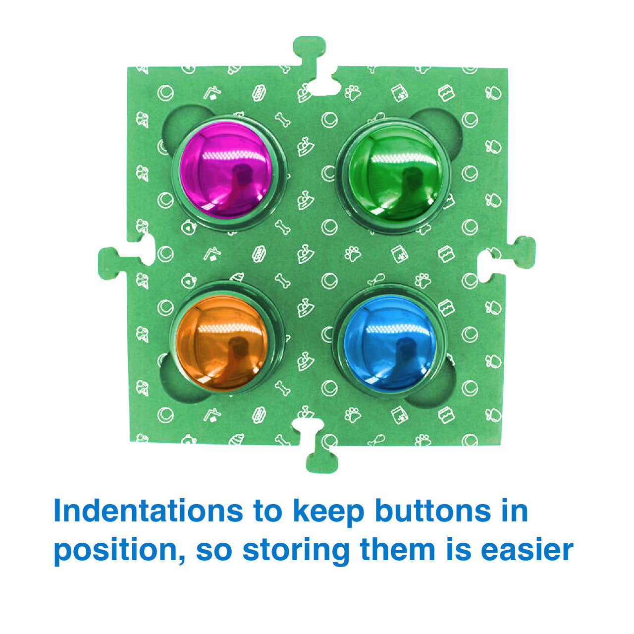 Tech4Pets Green Mat 2-Pack for Talking Buttons & Floor