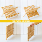 2 Tier Bamboo Dish Rack