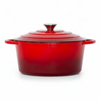 26cm Enamelled Cast Iron French Oven Casserole (4.7L) - Red