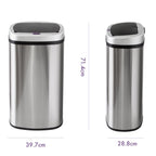 60L Stainless Steel Motion Sensor Rubbish Bin