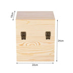 Orku 59 Essential Oil Bottle Storage Box - Wooden 3 Tier Aromatherapy Organiser