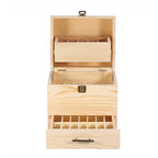 Orku 59 Essential Oil Bottle Storage Box - Wooden 3 Tier Aromatherapy Organiser