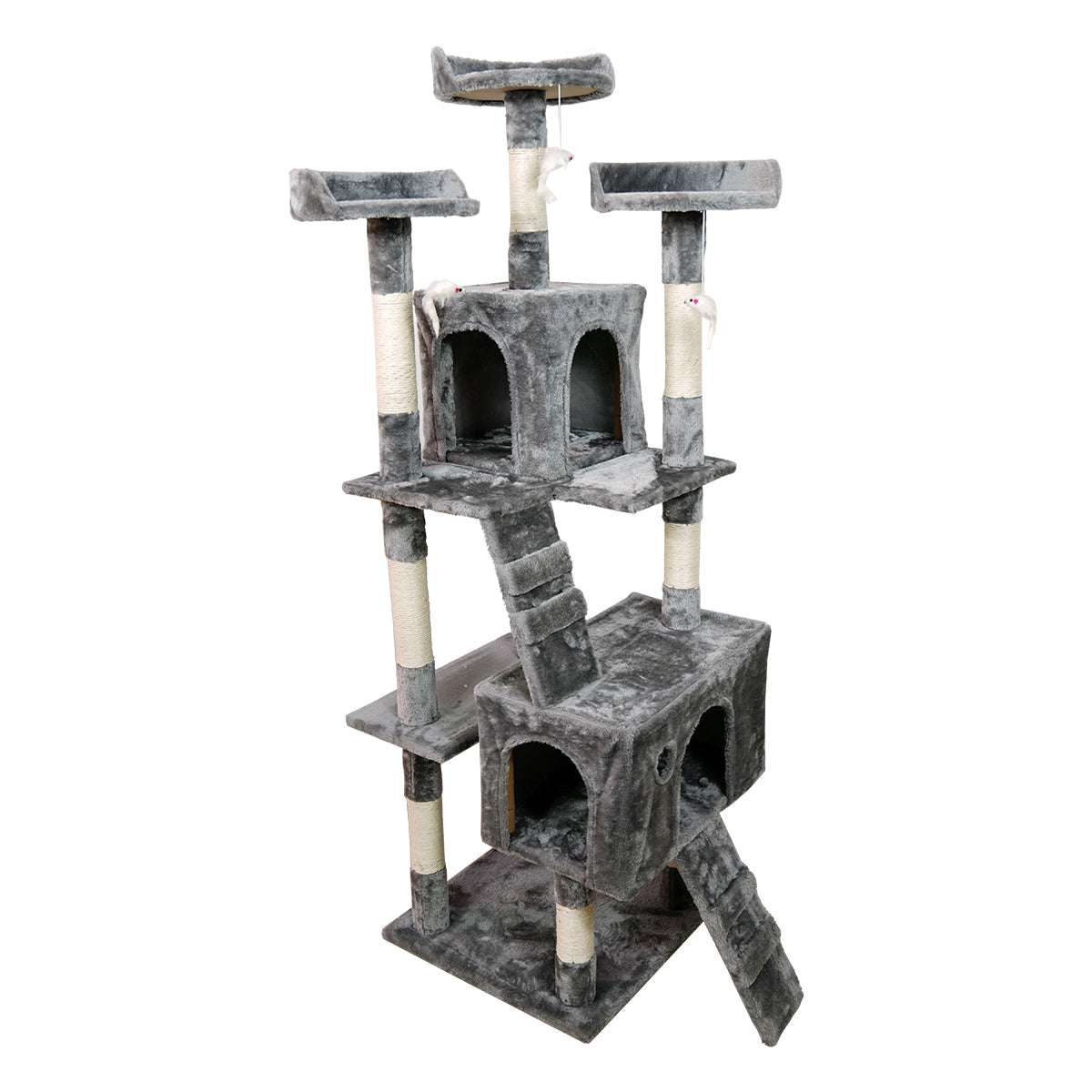 170cm Cat Tree Scratching Post - Silver Grey