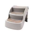 Furtastic Foldable Pet Stairs In Grey - 38cm Dog Ladder
