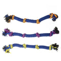 3 x Dog Toy Tug-of-War Knotted Cotton Rope Pet Toy 54cm Long Chew Rope Play Dental
